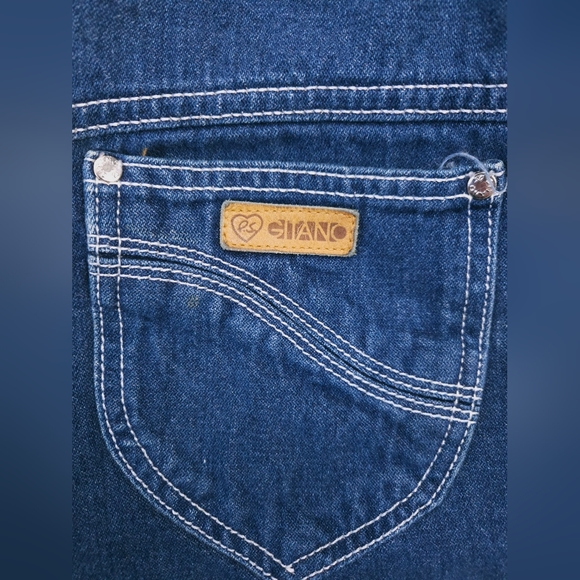 Gitano Vintage 80s Womens High Waisted Denim Jeans Size 38 Short Dark Wash - Picture 15 of 15
